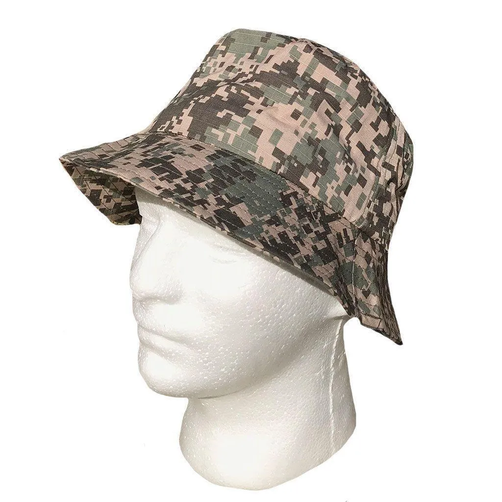 1 Dozen Camouflage Camo Bucket Hats Caps Hunting Fishing Wholesale Lot Bulk