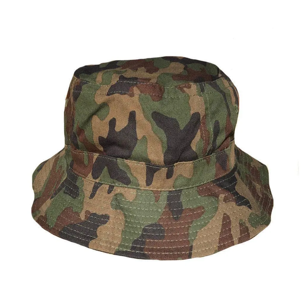 1 Dozen Camouflage Camo Bucket Hats Caps Hunting Fishing Wholesale Lot Bulk