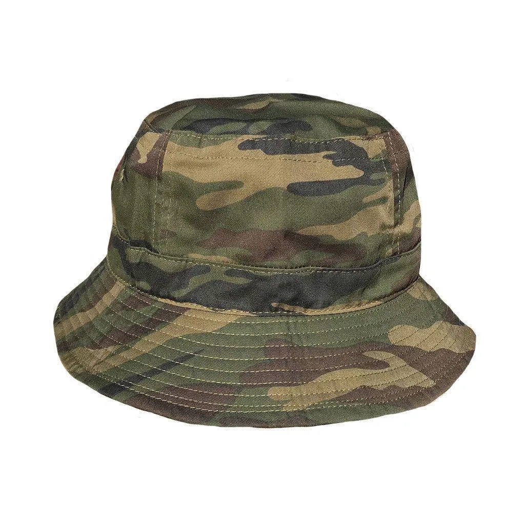 1 Dozen Camouflage Camo Bucket Hats Caps Hunting Fishing Wholesale Lot Bulk