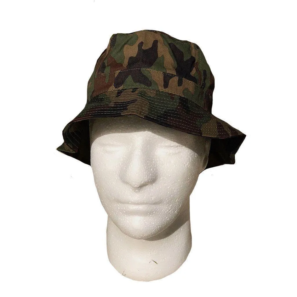 1 Dozen Camouflage Camo Bucket Hats Caps Hunting Fishing Wholesale Lot Bulk