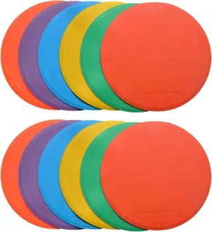 10inch Spot Markers 12pcs Floor Flat Field Cones for Sports Speed Agility Training