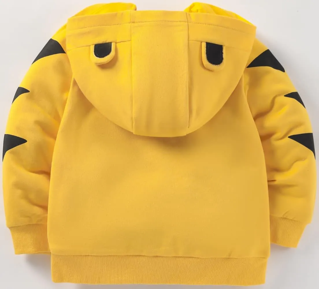 Akyzic Baby Boys Zip Up Hoodie Toddler Boys Jacket Cartoon Winter Long Sleeve Hooded Sweatshirt Tops Fall Coat Kids 2-7 Years