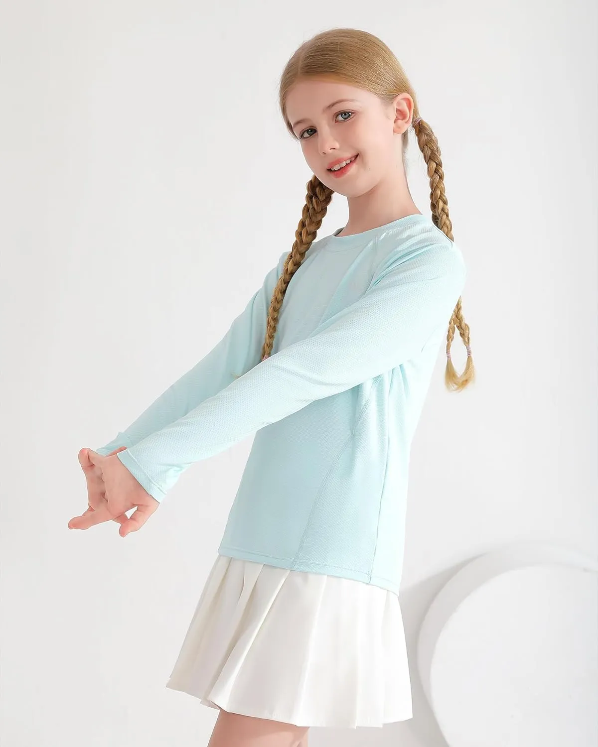 Angel season Rash Guard for Girls Swim Shirt Long Sleeve Swimsuit Girl Upf50  UV Protection Teen Sun Shirt Rashguard Top