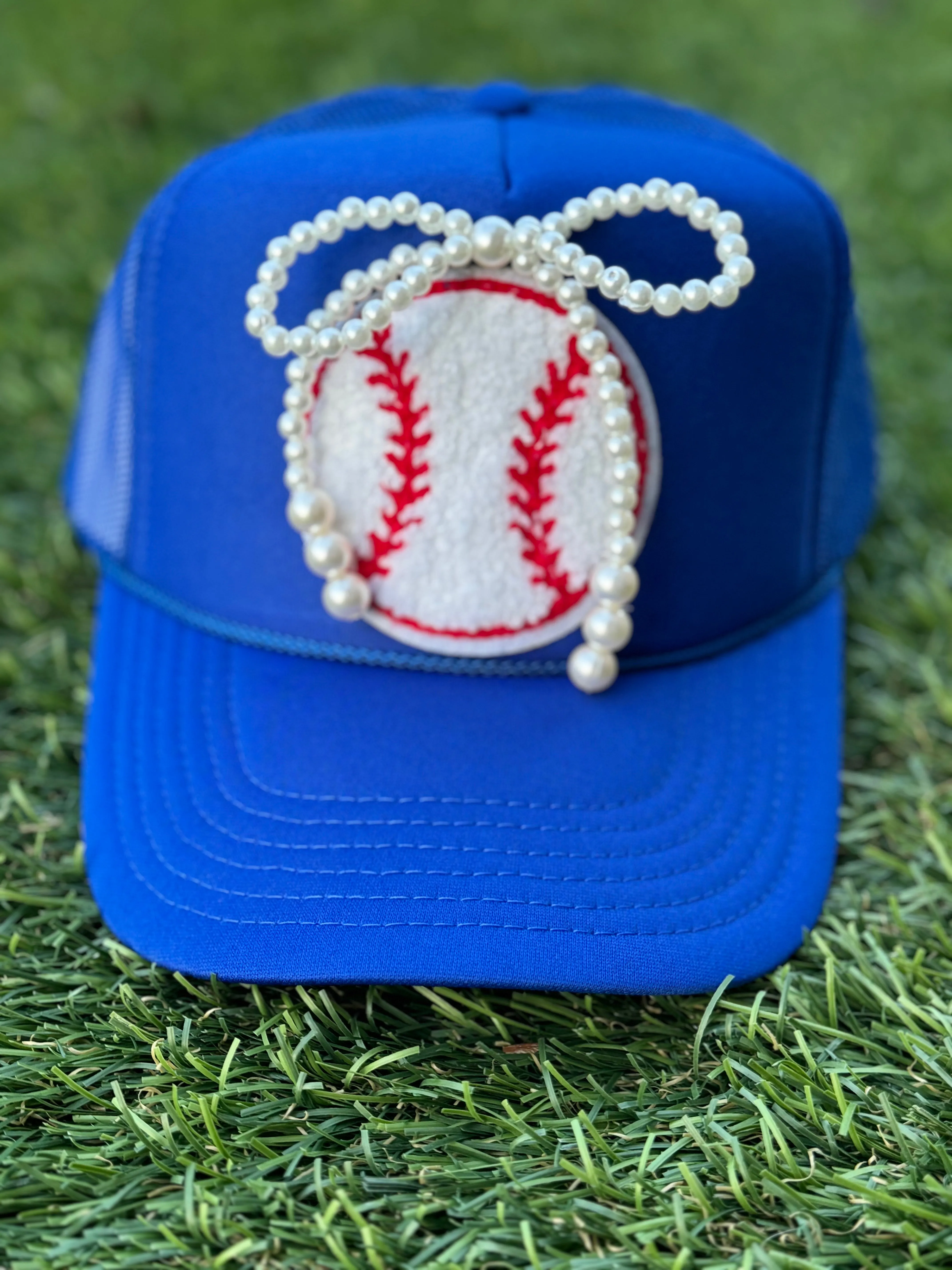 Bows & Baseball Patch Trucker Caps