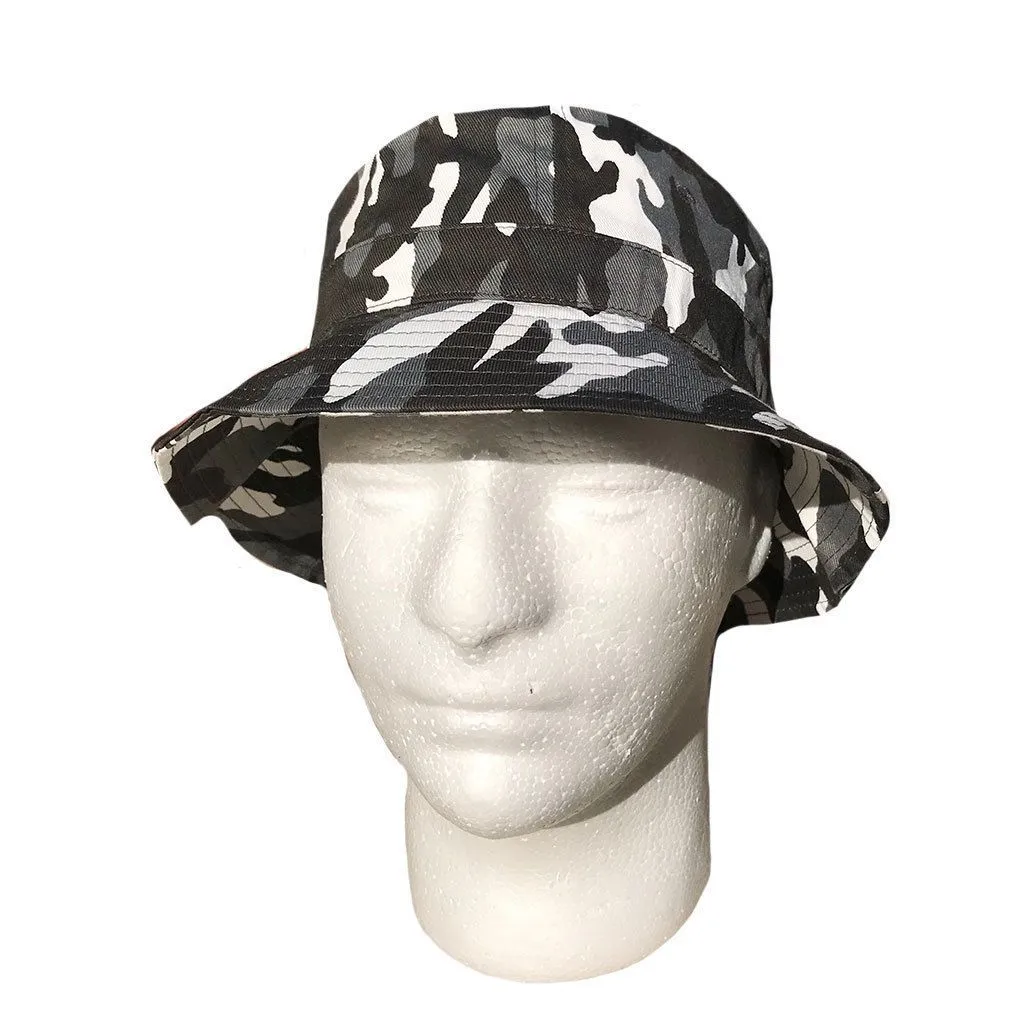 Camouflage Camo Bucket Hats Caps Hunting Gaming Fishing Military Unisex