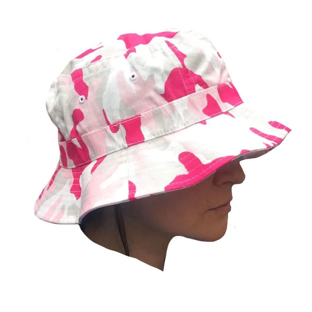 Camouflage Camo Bucket Hats Caps Hunting Gaming Fishing Military Unisex