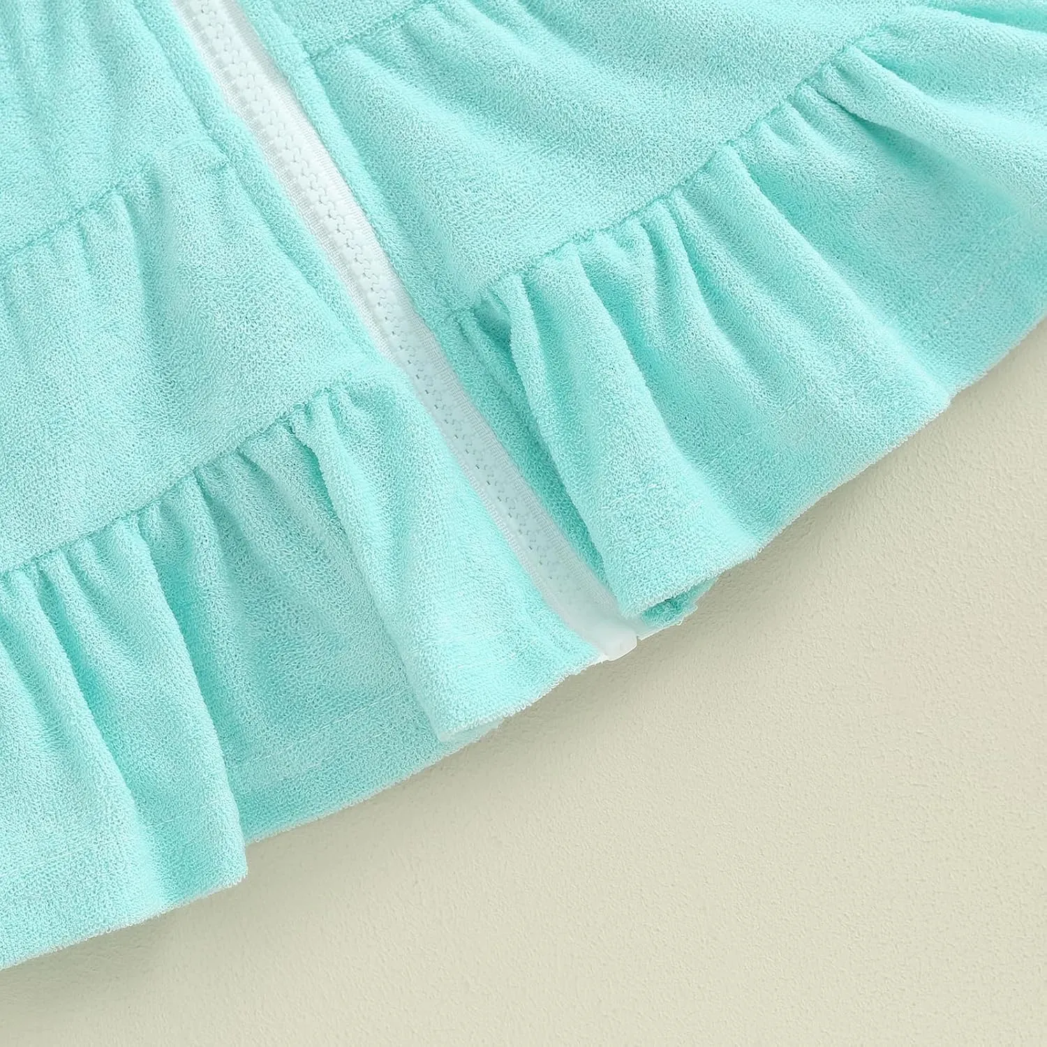CIYCUIT Toddler Girls Swim Cover Up with Hood and Zipper