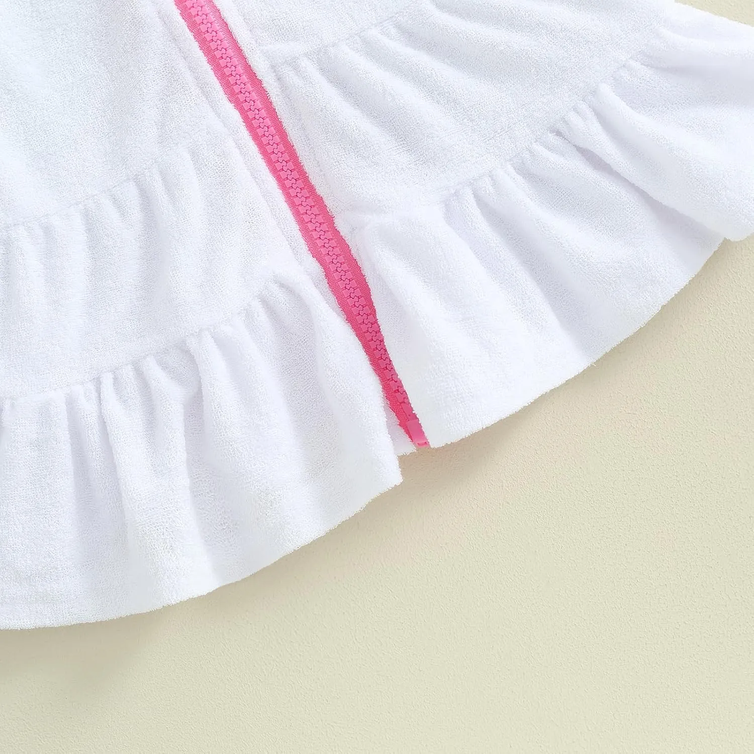 CIYCUIT Toddler Girls Swim Cover Up with Hood and Zipper