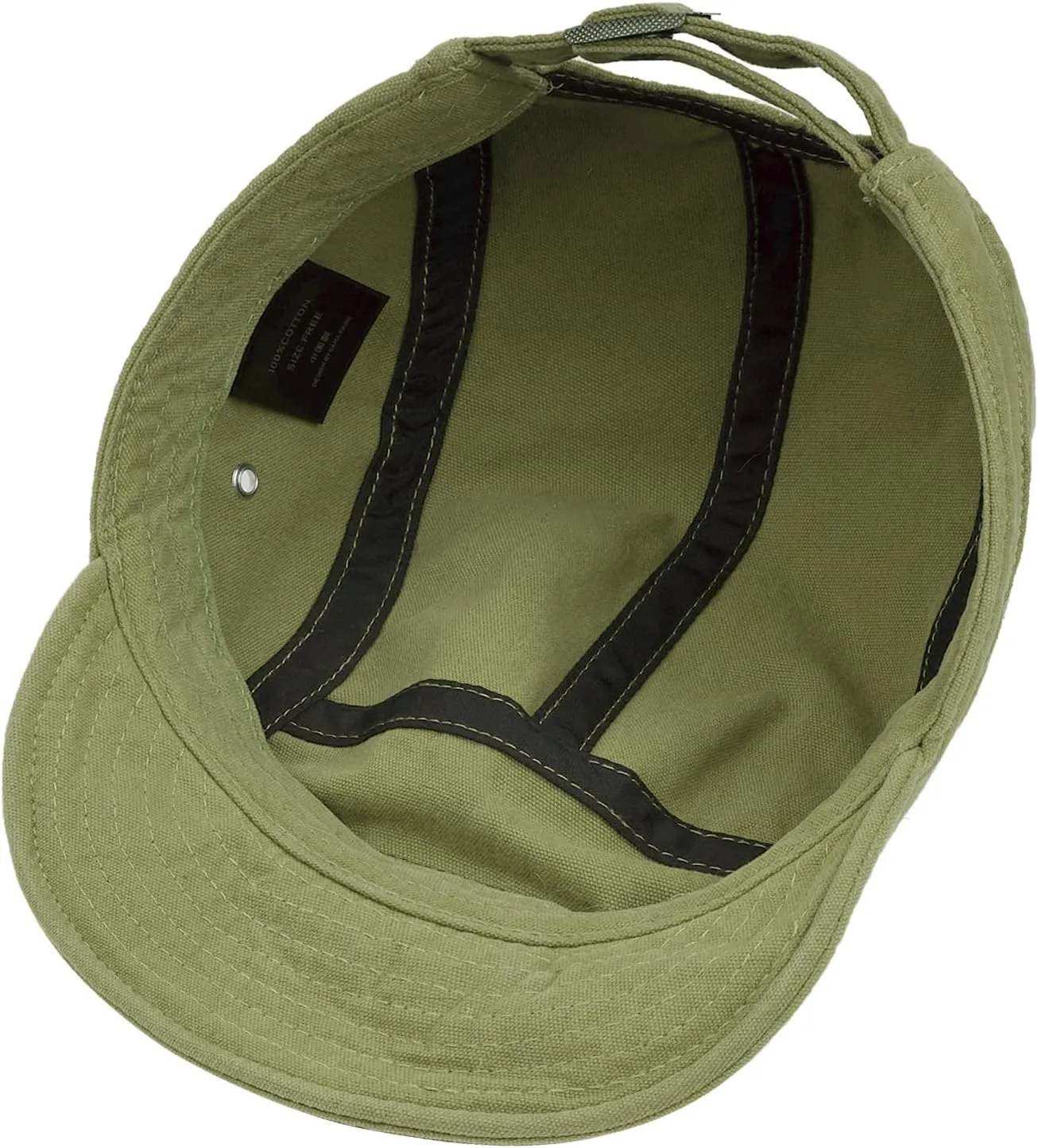 Clakllie Retro 5 Panel Short Brim Cap Casual Baseball Caps Dad Hat Flat Bill Snapback Fitted Caps Trucker Hat Short Cadet Cap