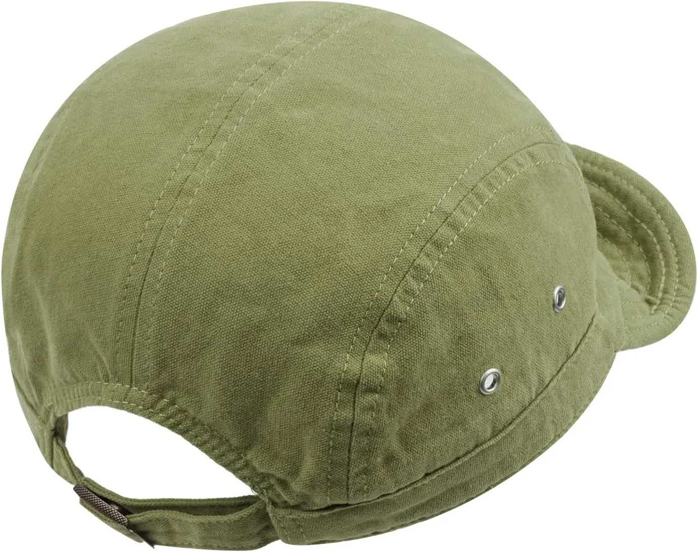 Clakllie Retro 5 Panel Short Brim Cap Casual Baseball Caps Dad Hat Flat Bill Snapback Fitted Caps Trucker Hat Short Cadet Cap