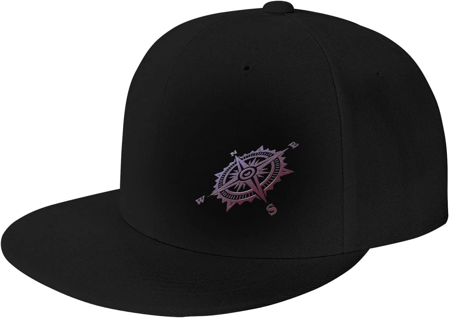 Compass Snapback Hats for Men Women Baseball Cap Flat Bill Brim Hat
