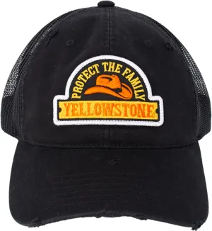 Concept One Yellowstone Trucker Hat, Adjustable Snapback Mesh Baseball Hat with Curved Brim