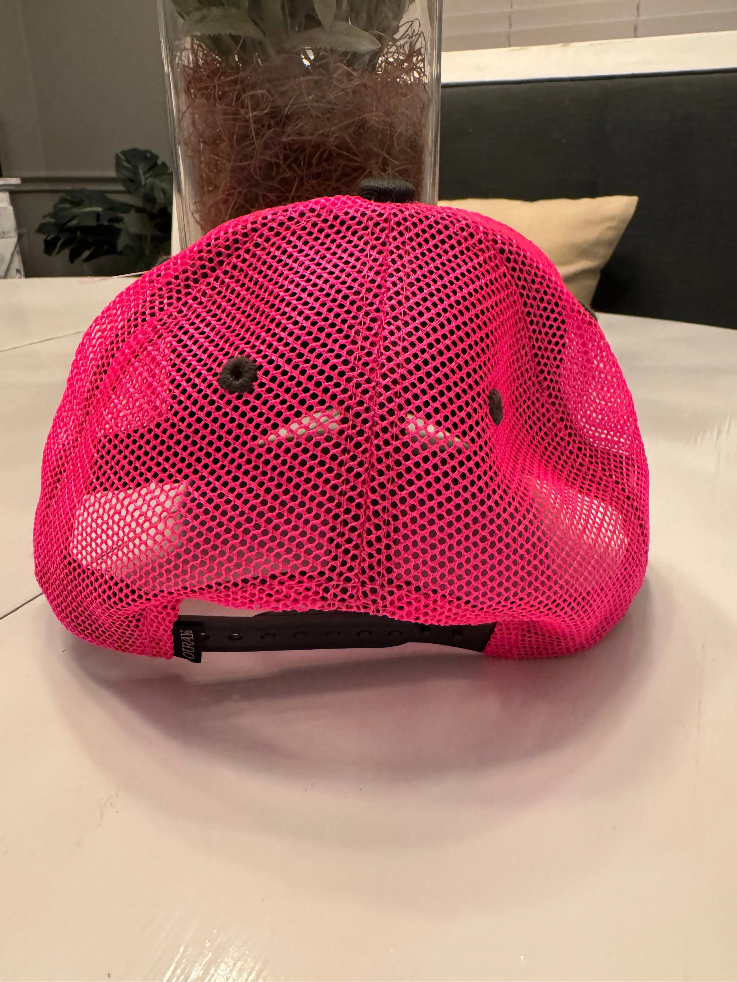 Custom Girls Pink Heart Cap (Youth)