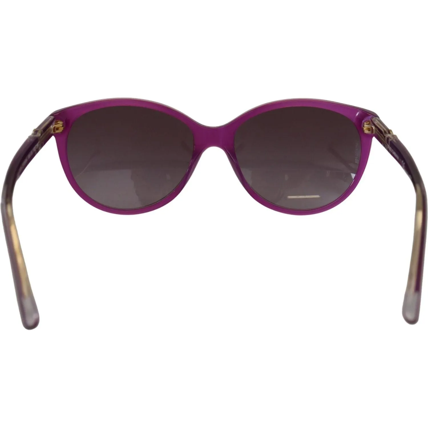 Dolce & Gabbana Chic Purple Acetate Round Sunglasses