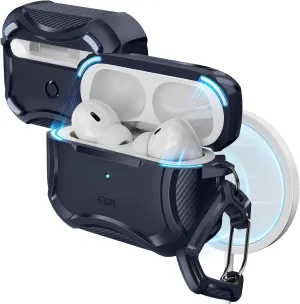 ESR for AirPods Pro 2nd Generation Case (HaloLock), Compatible with Airpods Pro Case 2nd/1st Gen (2023/2022/2019), Compatible with MagSafe, Powerful Drop Protection, Magnetic Lid, Navy Blue