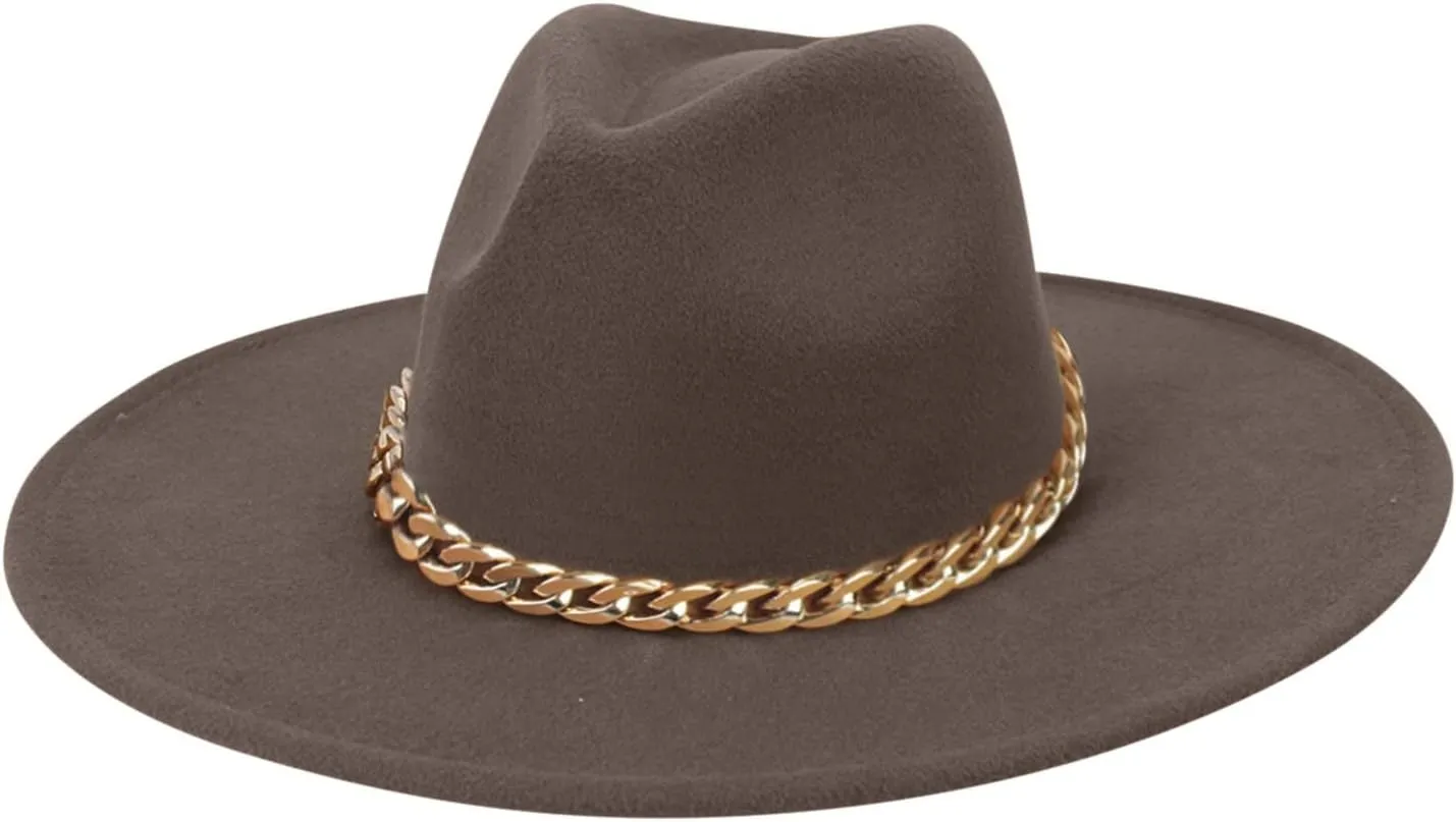 Fashionable Fedora Fedoras Men Wide for Women Dress Hat Women's and Hats Baseball Caps Championship Hat Coffee
