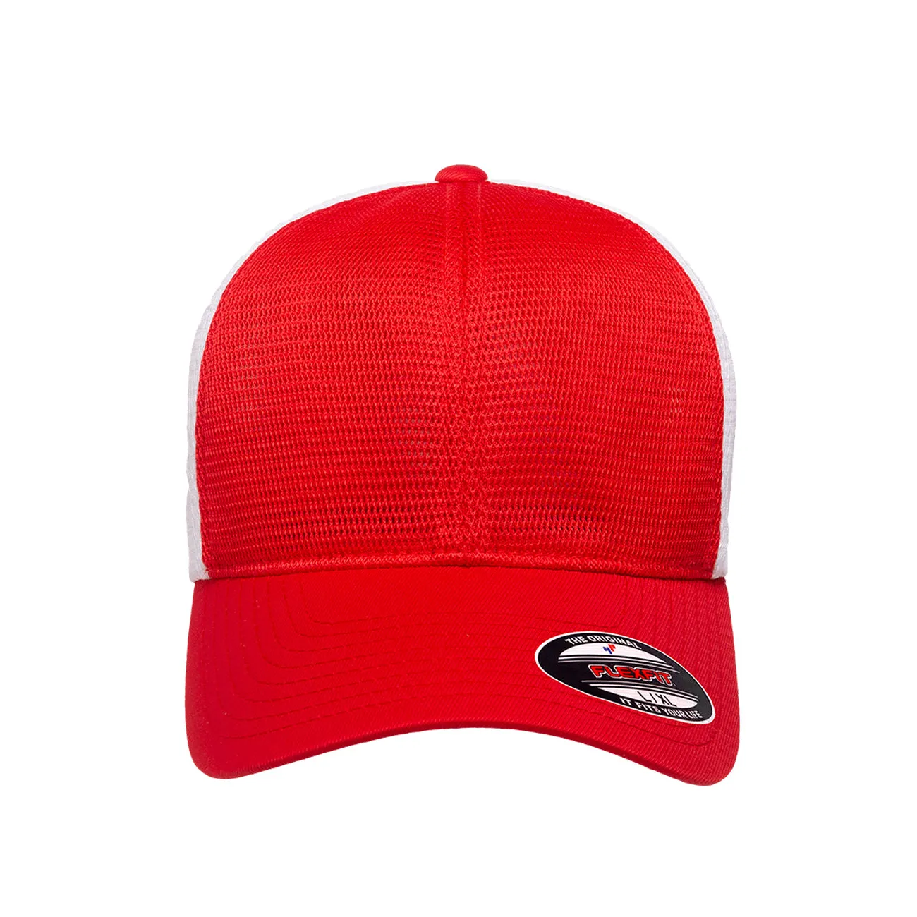 Flexfit Unstructured Two-Tone 6-Panel Omnimesh Cap w/ Permacurv Visor