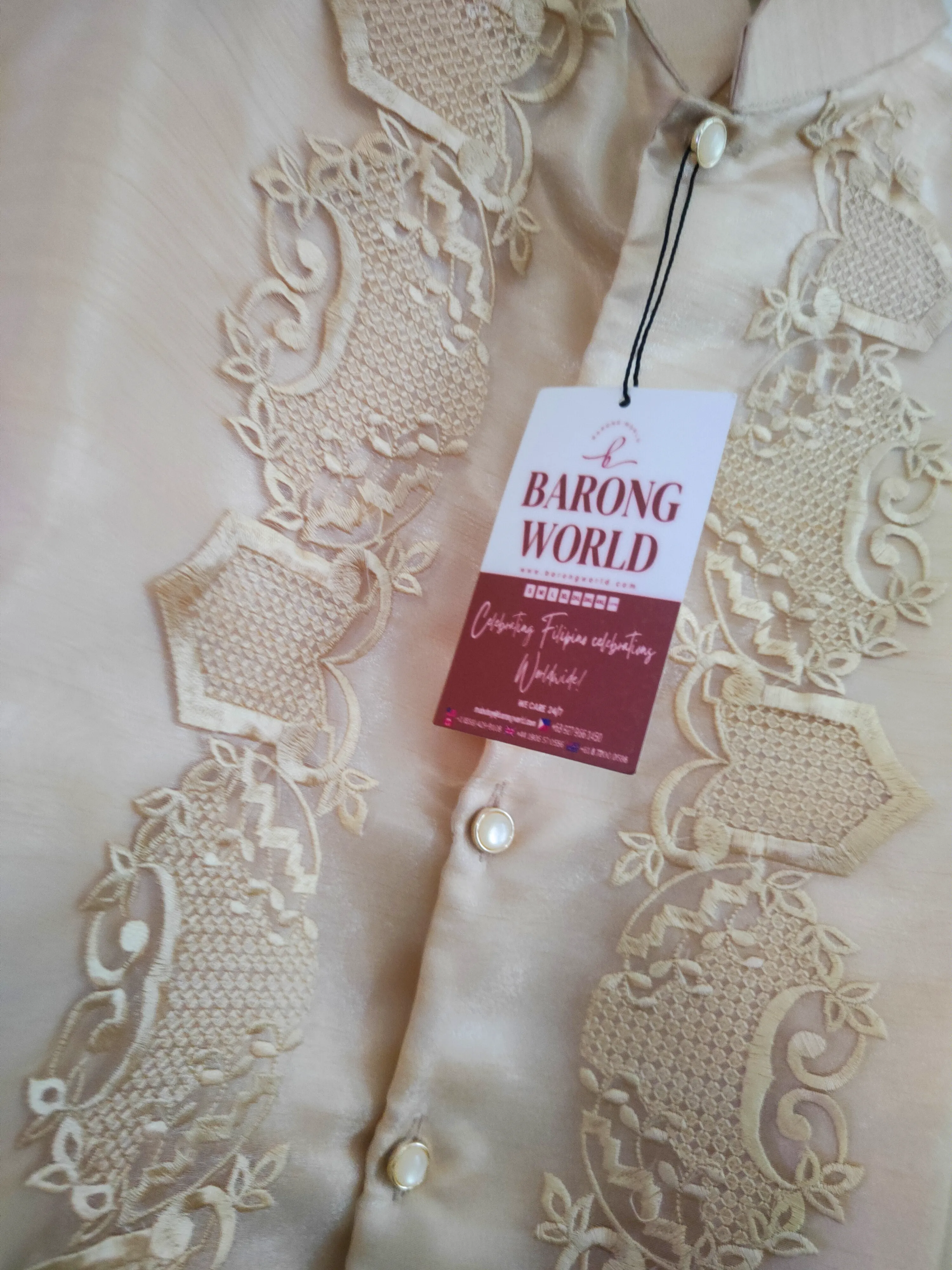 Golden Premium Barong Tagalog Coat - Piolo - JS7