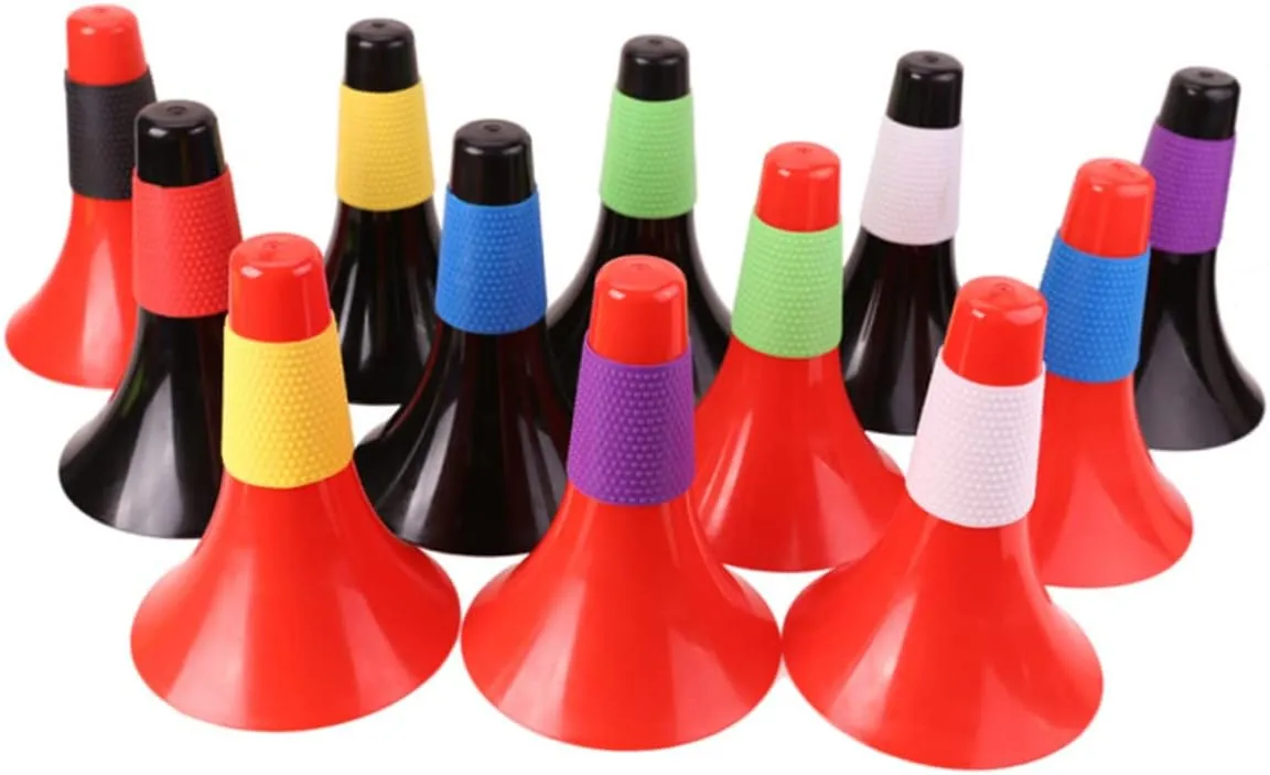HANABASS 12 Pcs Football Marker Cones Stuffed Animals Bulk Kids Football Saftey Cones Football for Kids Football