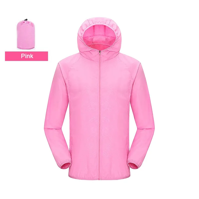 Hiking Waterproof Jacket Women Men Quick Dry Outdoor Sport Rain Coat