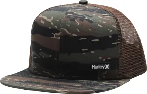 Hurley Men's Caps - Flat Brim Mesh Panel Baseball Cap Trucker Hat - Snap Back Hats for Men