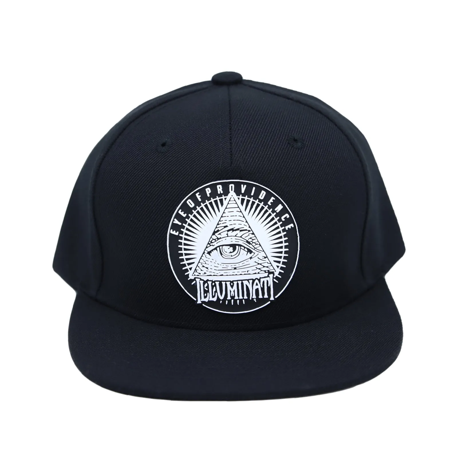 Illuminati Patch Snapback Hat Flat Brim Baseball Cap AL21307