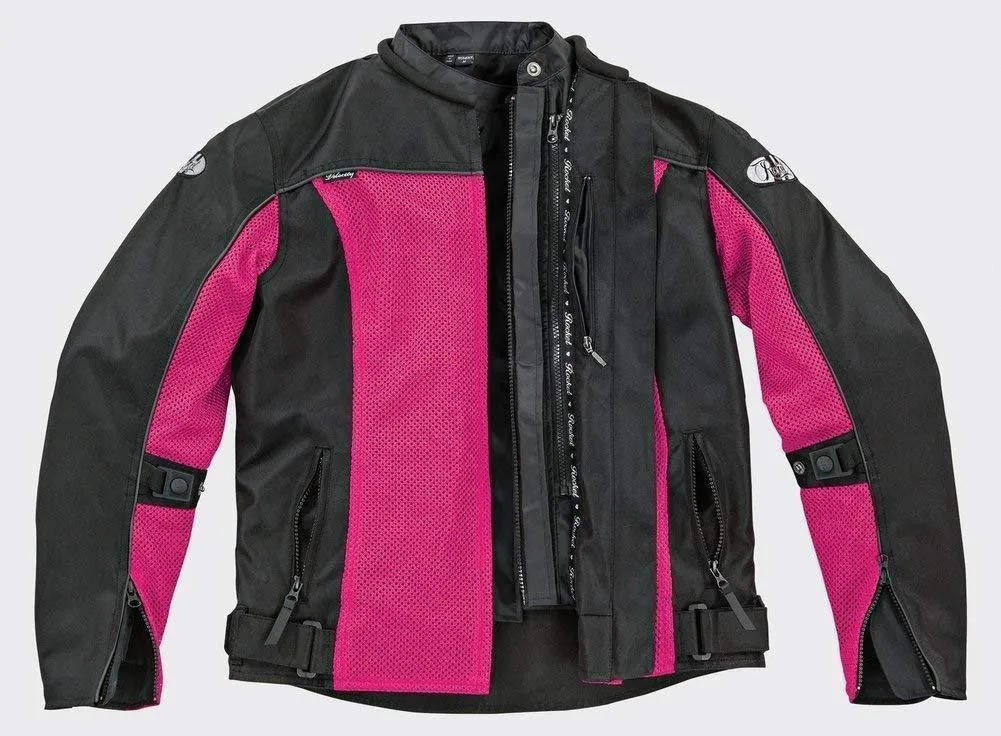 Joe Rocket Velocity Women's Pink/Black Mesh Jacket