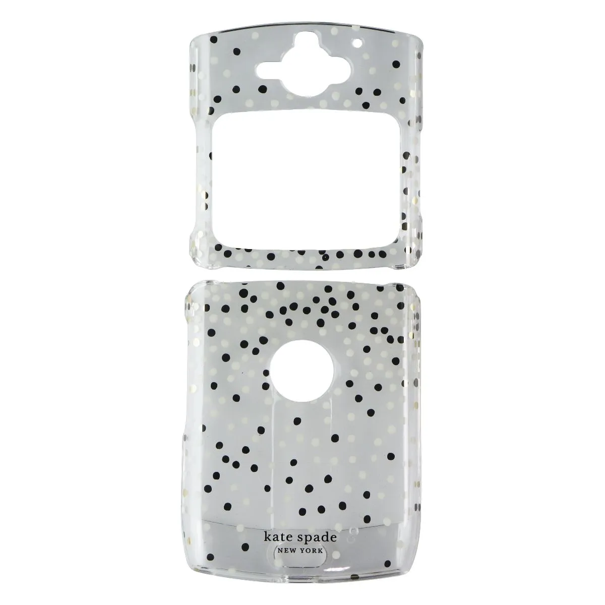 Kate Spade Protective Hardshell Case for Motorola Razr (2019) - Clear/Disco Dots