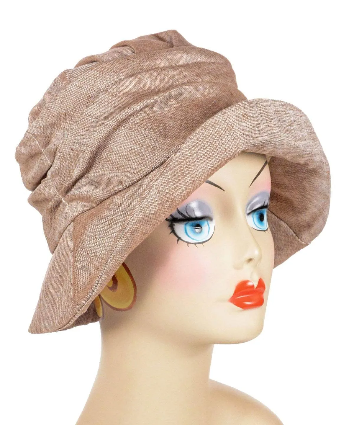 Krystyne Hat Style - Linen in Coral