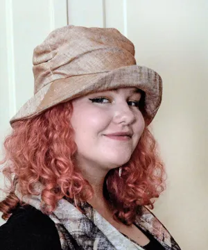 Krystyne Hat Style - Linen in Coral