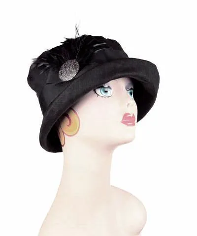 Molly Hat Style - Linen in Black