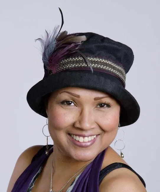 Molly Hat Style - Linen in Black