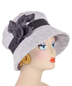 Molly Hat Style - Linen in Micro Plaid (Only One Large Left!)