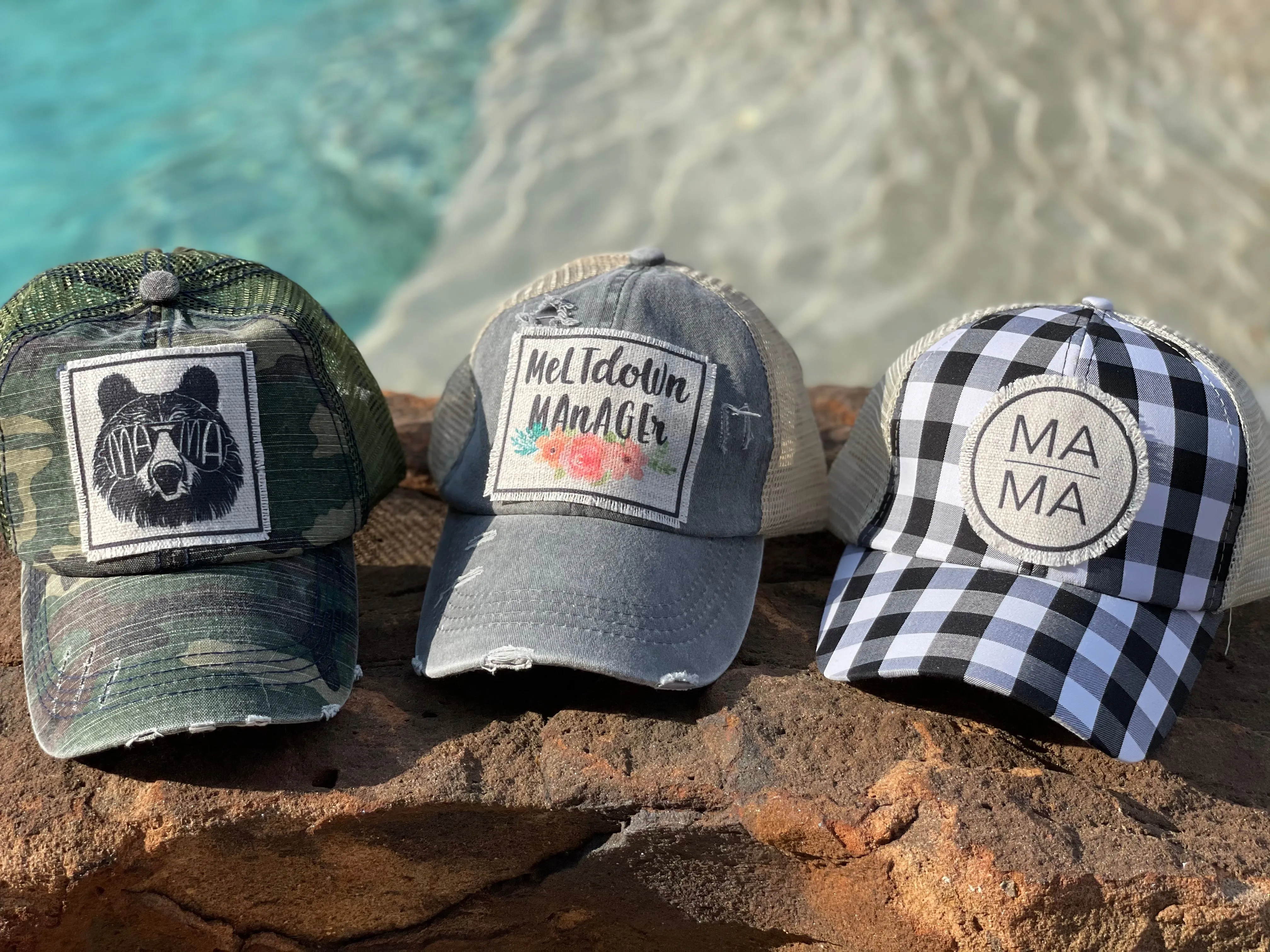 Mom/Mama/Mom Life Caps