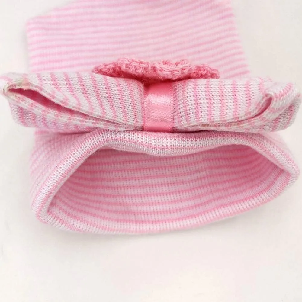 Newborn Babies Headwrap Hat Infant Toddler Cotton Soft Cute Nursery Beanie Headbands Top Bowknot Cap