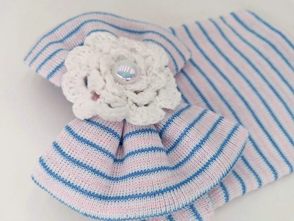 Newborn Babies Headwrap Hat Infant Toddler Cotton Soft Cute Nursery Beanie Headbands Top Bowknot Cap
