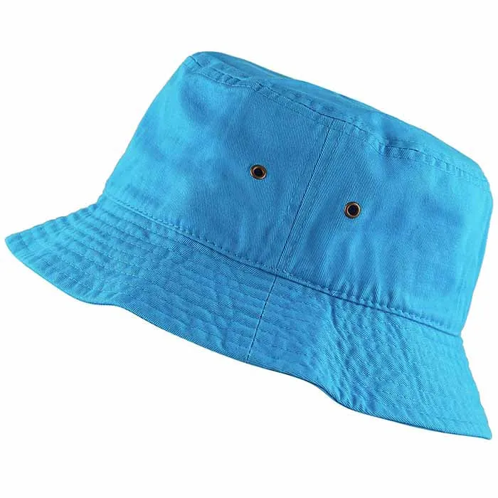 Newhattan 100% Cotton Solid Bucket hats Unisex