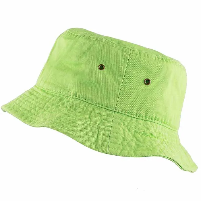 Newhattan 100% Cotton Solid Bucket hats Unisex