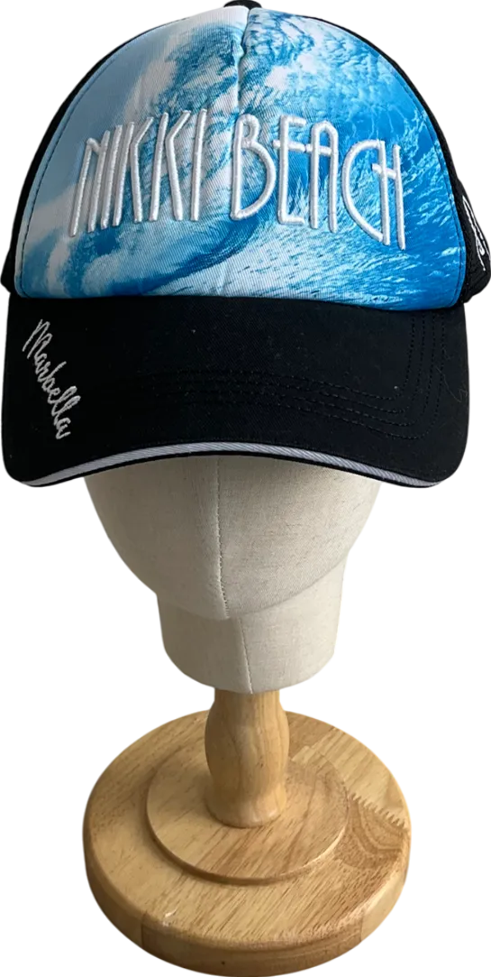 Nikki Beach Black Embroidered Baseball Cap One Size