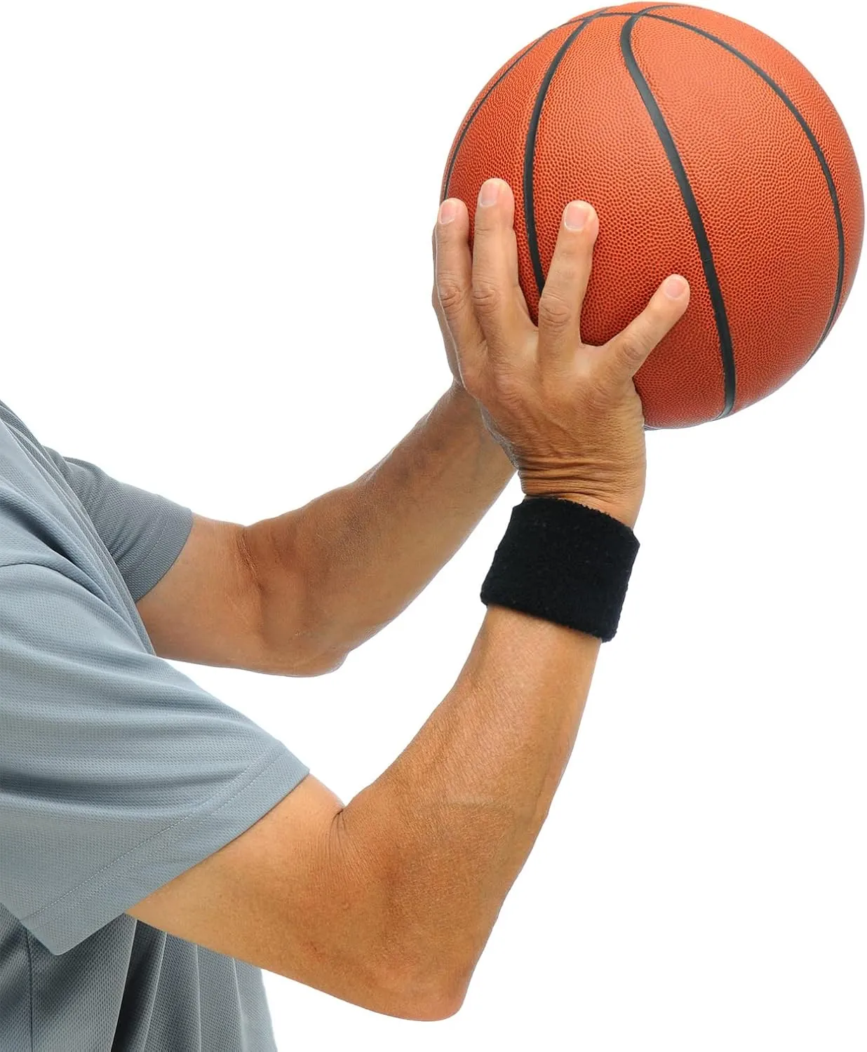 PATIKIL Sports Wristbands Cotton Terry Cloth Absorbent Sweatband for Tennis Basketball Working Out Athletic Running