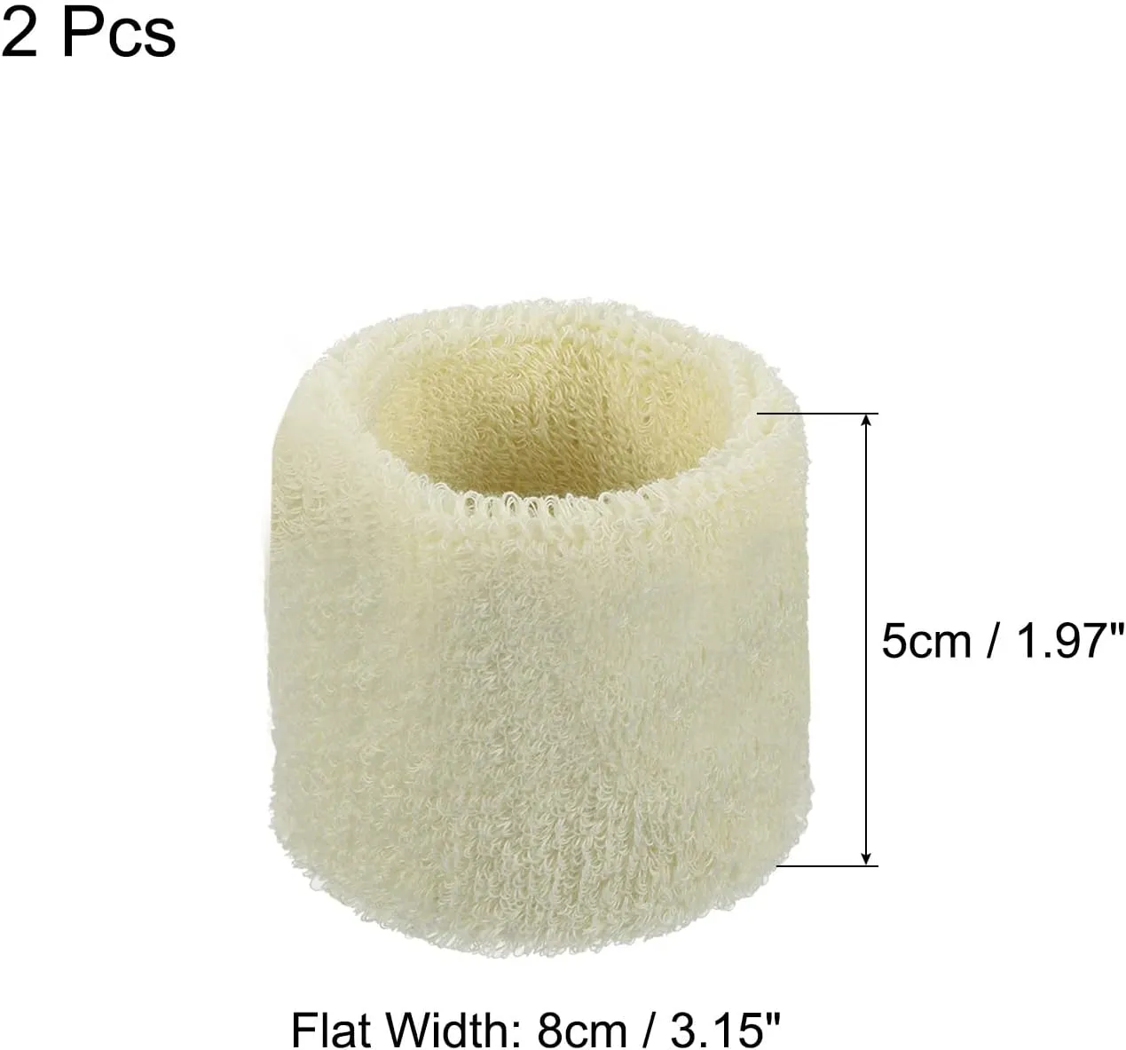 PATIKIL Sports Wristbands Cotton Terry Cloth Absorbent Sweatband for Tennis Basketball Working Out Athletic Running