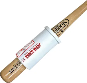 Powr Wrap Bat Weight for Baseball, 24-Ounce White Polycarbonate Baseball Bat Weight Sleeve for Big Barrel, BBCOR, Adult, and Wood Bats