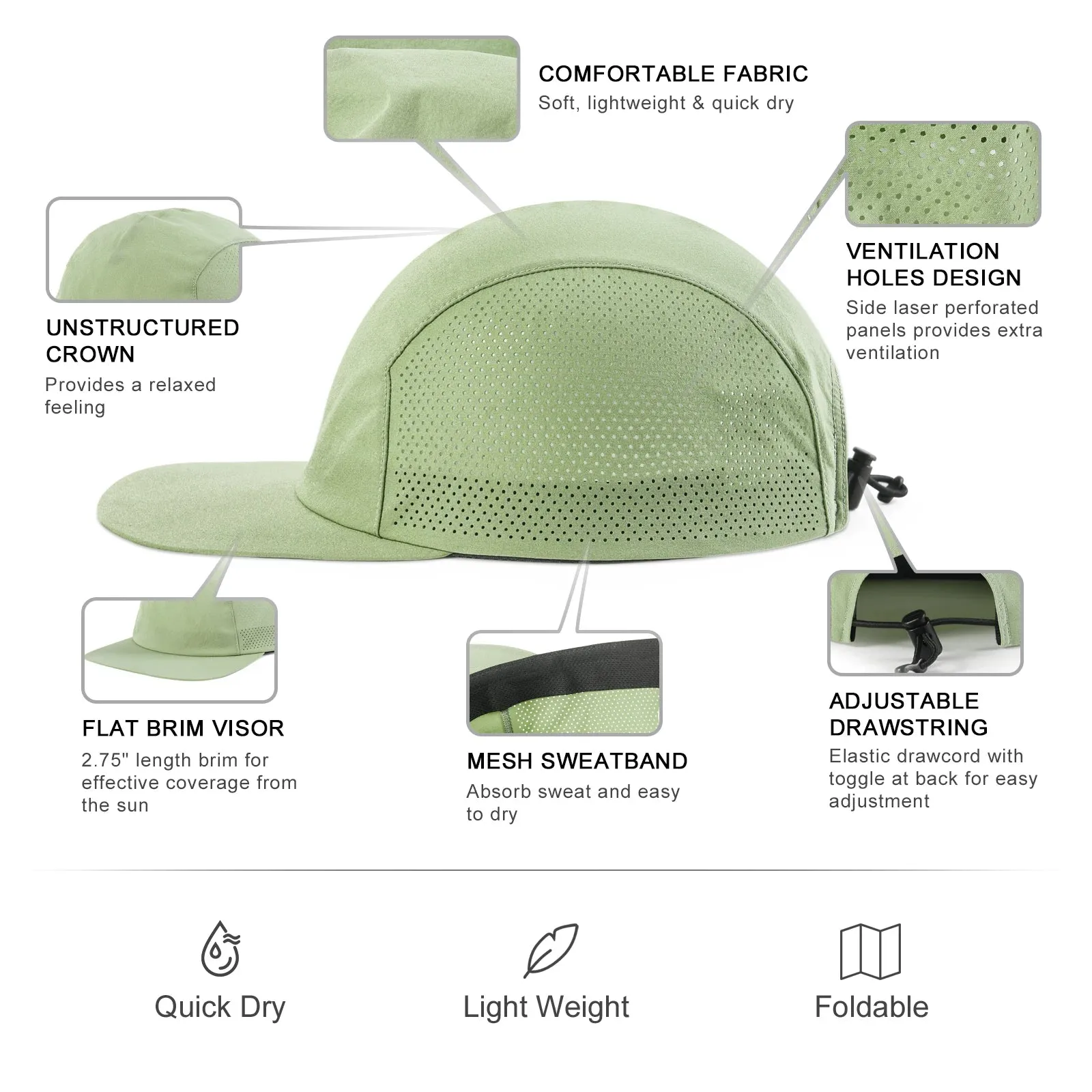 Quick Dry Outdoor Cap for Men and Women