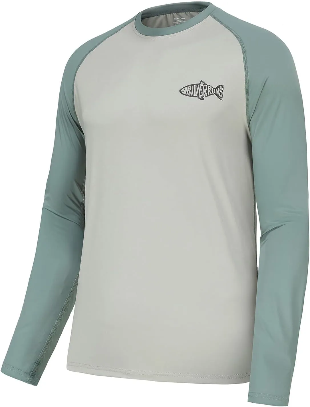 Riverruns Sun Protection Long Sleeve Shirts Rash Guard Shirts Ice-Cool Quick Dry Swim Shirt Fishing Sports Shirt#1013