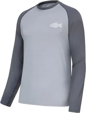 Riverruns Sun Protection Long Sleeve Shirts Rash Guard Shirts Ice-Cool Quick Dry Swim Shirt Fishing Sports Shirt#1013
