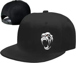 Snapback Hats for Men Flat Bill Hats for Men Fitted Hat Black Baseball Hats Hip Hop Caps
