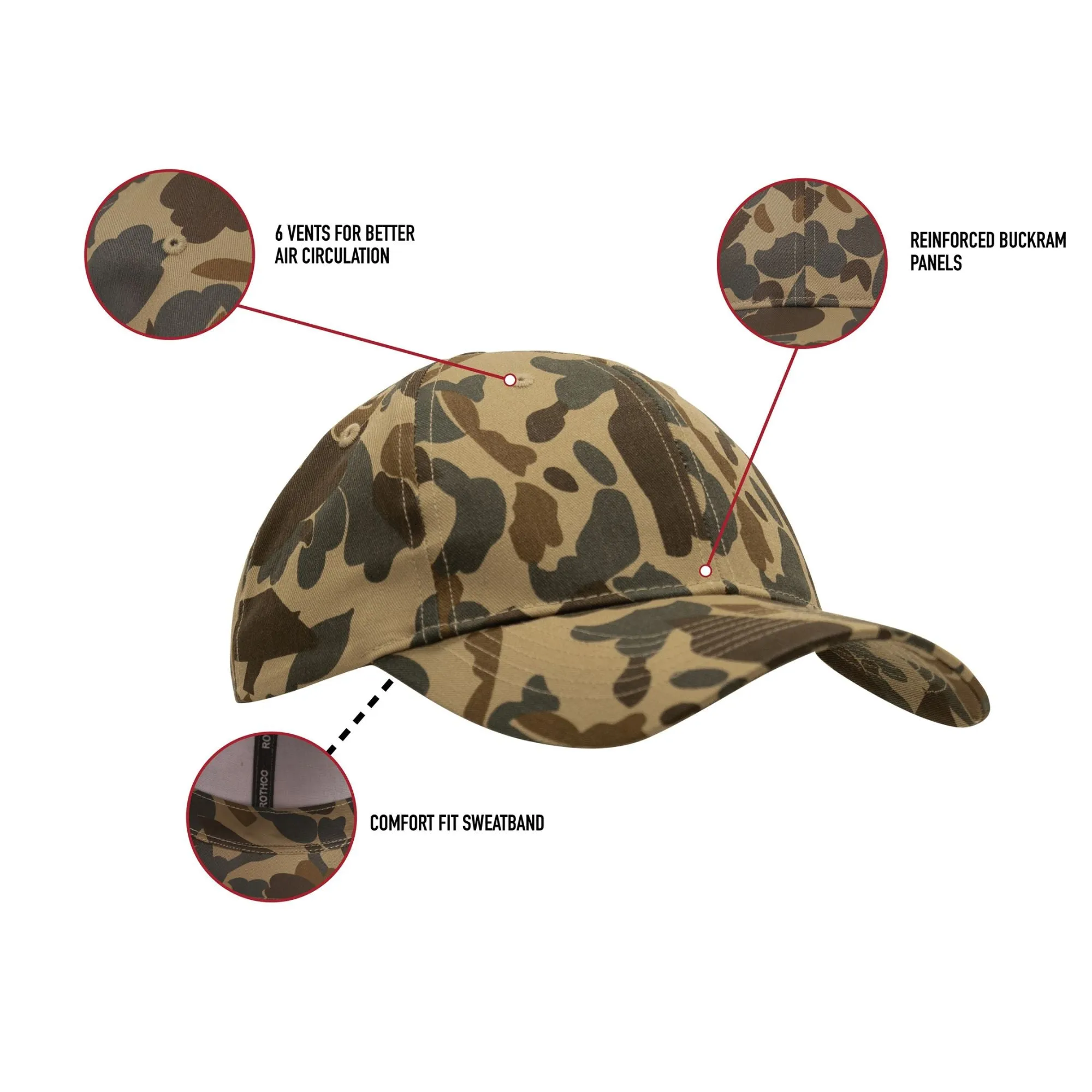 Subdued Urban Digital Camouflage - Military Low Profile Adjustable Baseball Cap