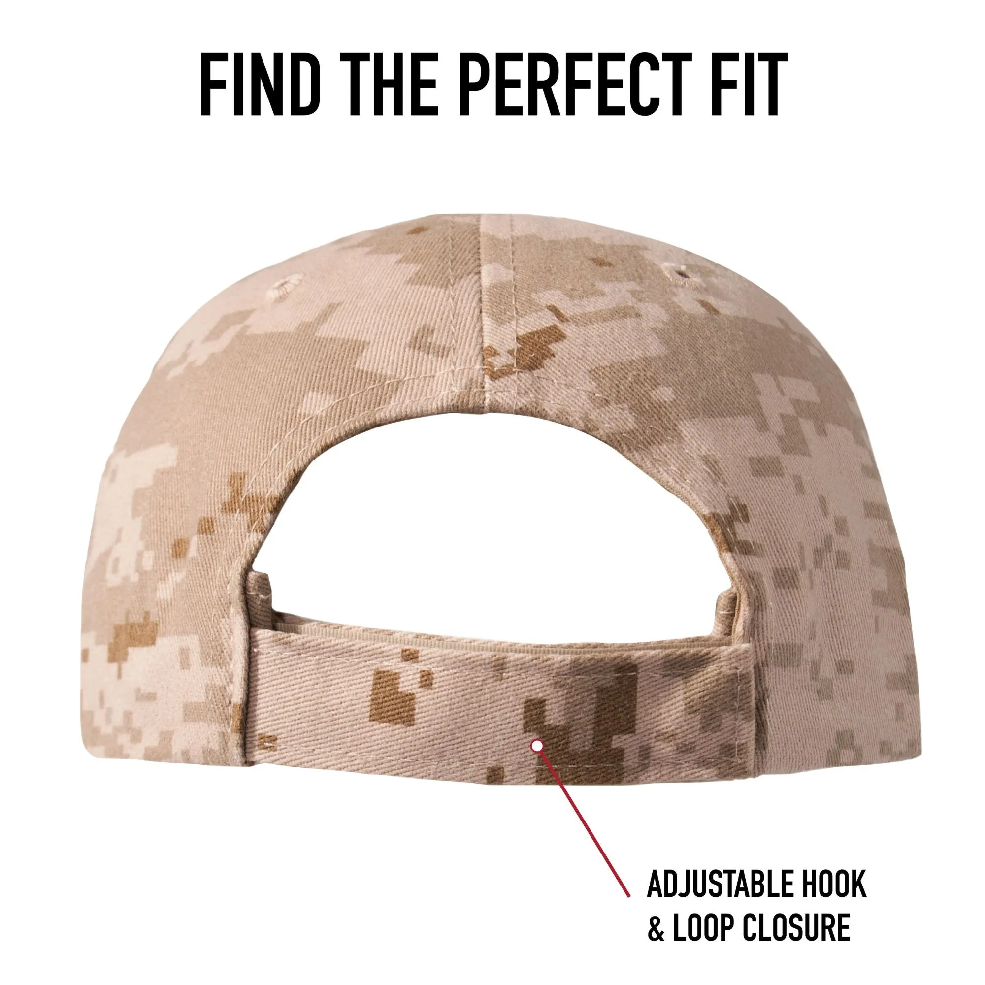 Subdued Urban Digital Camouflage - Military Low Profile Adjustable Baseball Cap