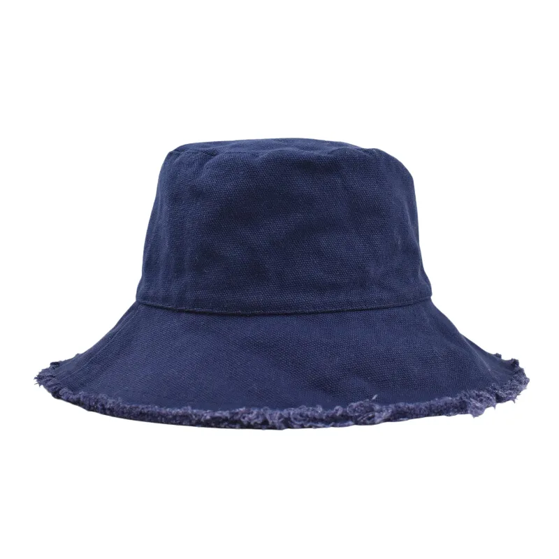 Summer Casual Wide Brim Cotton Bucket Hat