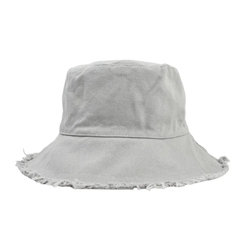 Summer Casual Wide Brim Cotton Bucket Hat